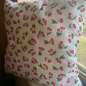 Decorative Cherry Pillow Handmade 20x20